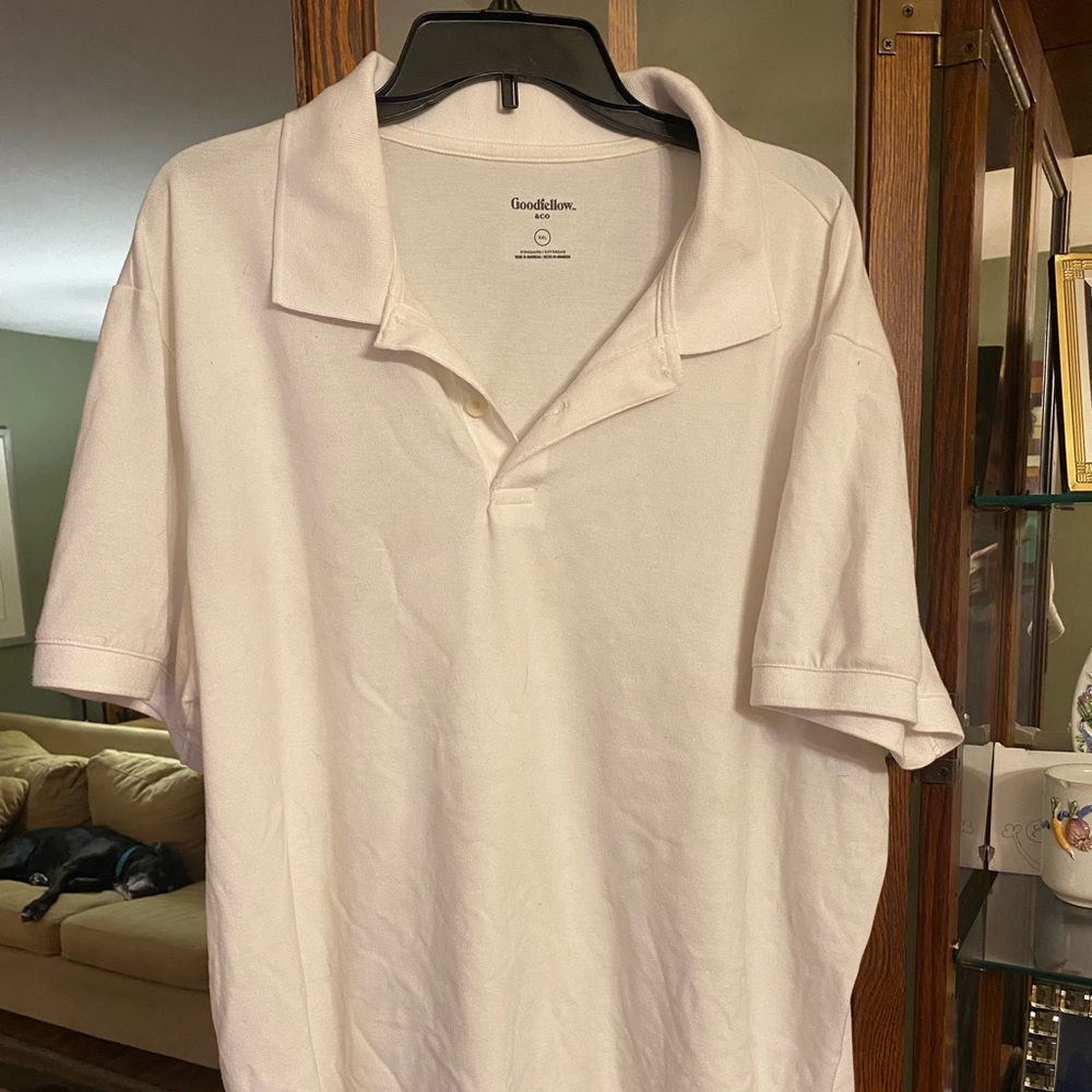 Goodfellow & Co Men's Cream Polo Shirt